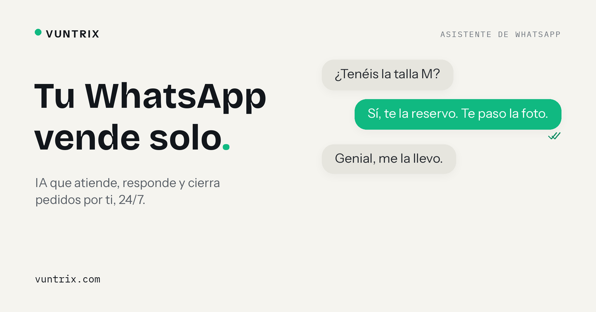 Vuntrix, chatbot de WhatsApp con IA